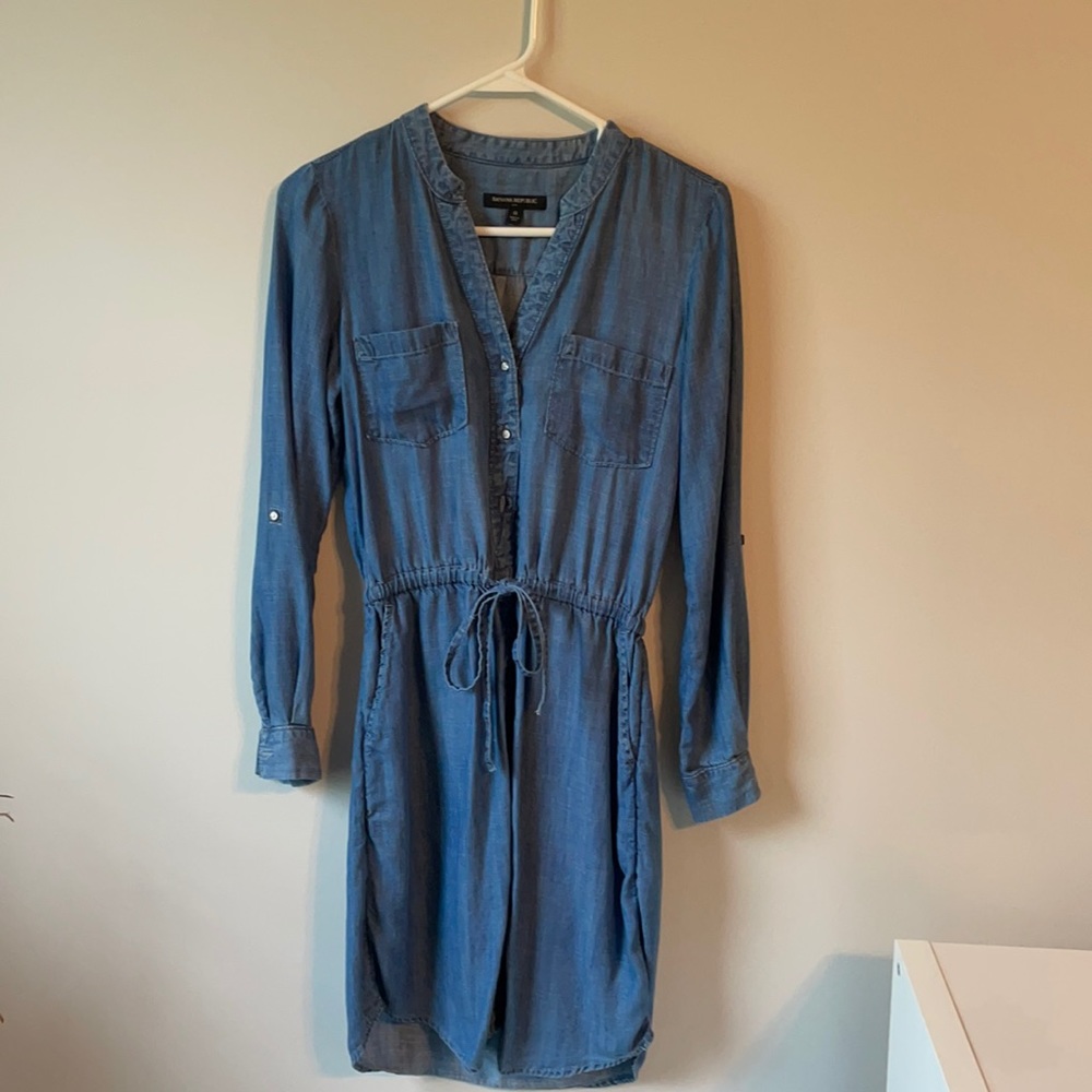 Denim Banana Republic dress.